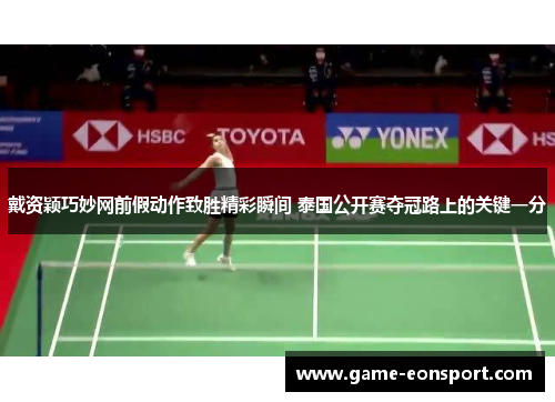 戴资颖巧妙网前假动作致胜精彩瞬间 泰国公开赛夺冠路上的关键一分