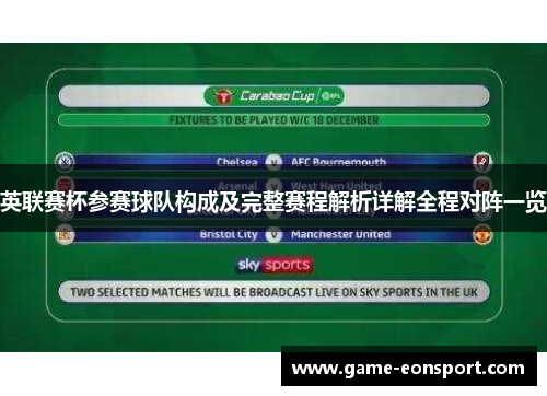 英联赛杯参赛球队构成及完整赛程解析详解全程对阵一览